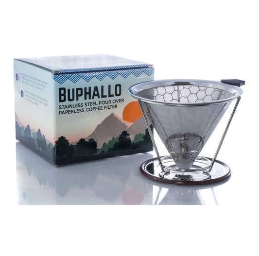 Buphallo Stainless Steel Pour-Over Coffee Filter